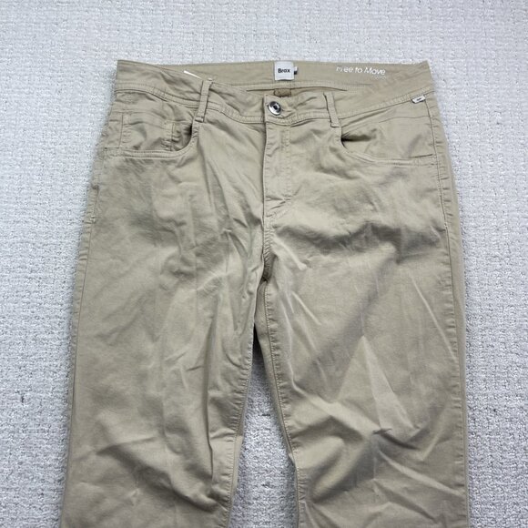 BRAX Free to Move Ultralight Pants 32 x 32 Beige Women Read Casual Dress Pants - Picture 2 of 11